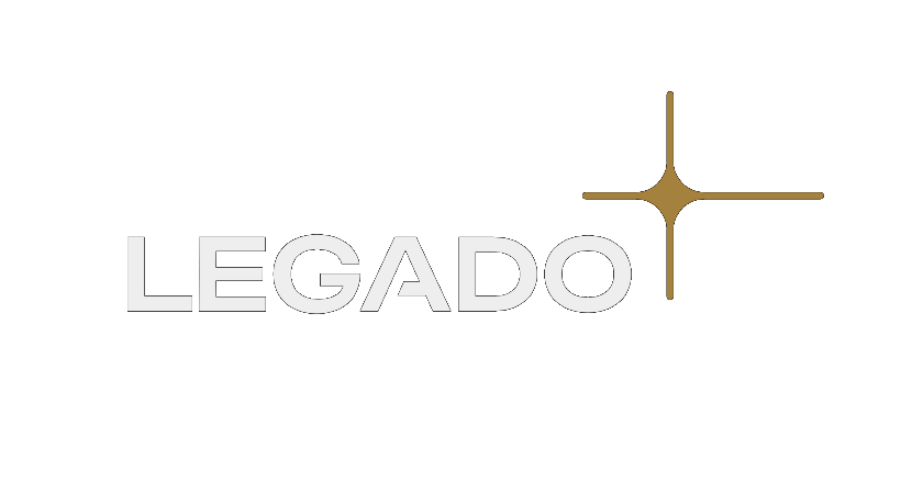 Logotipo Legado sobre fundo escuro